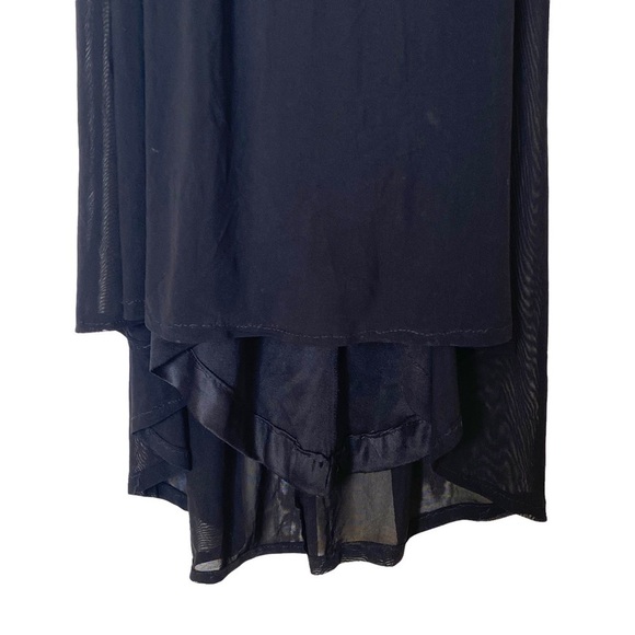 La Femme Chiffon Ruched Open Back Sequin Maxi Dress, Size 0 (Flawed) - Picture 5 of 12